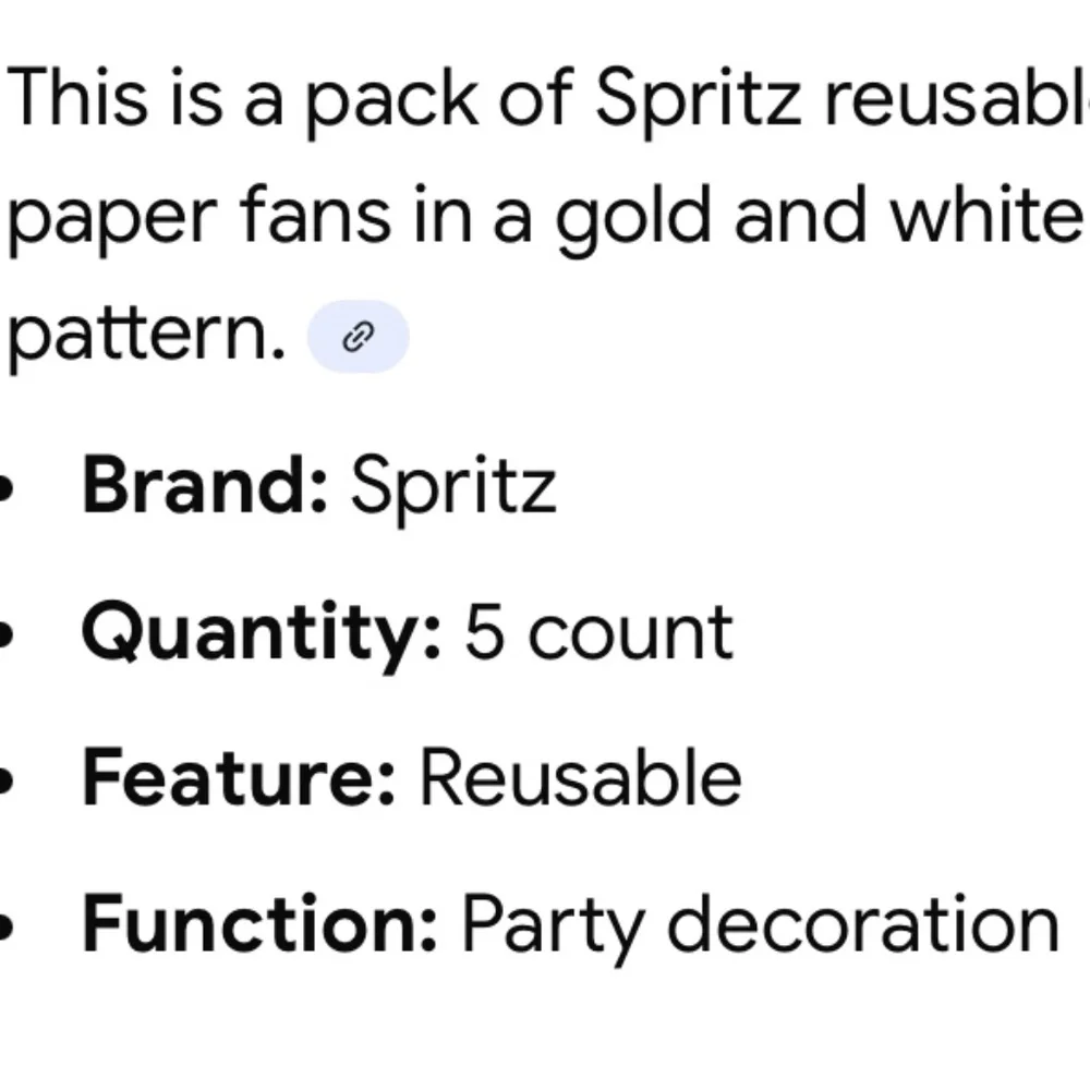 Spritz Reusable Paper Fans 5 count | Party | Fun | Decorations | NEW